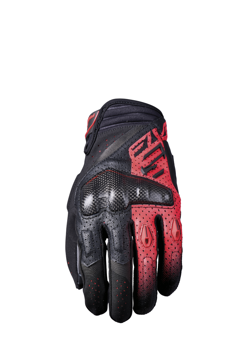 FIVE GLOVES RS-C EVO Gants Noir/Rouge fluo