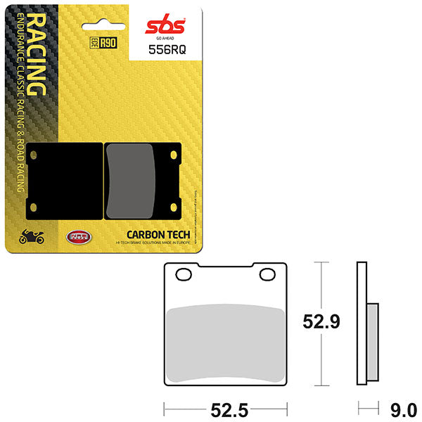 SBS ROAD RACING & TRACKDAYS CARBON TECH BRAKE PAD (6210556100)