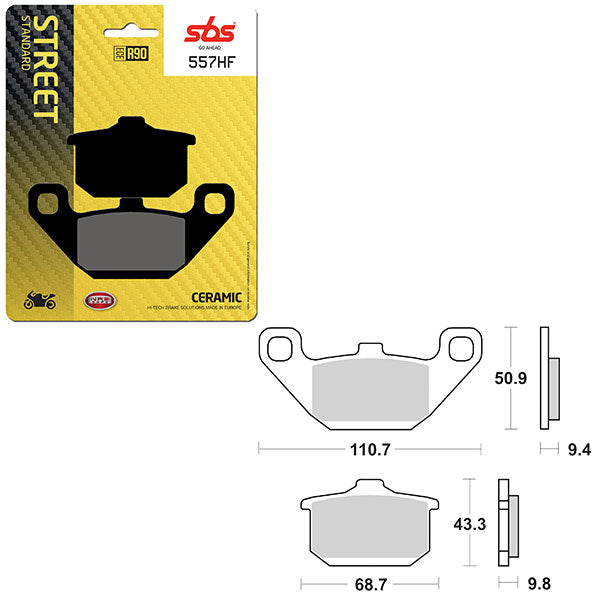 SBS ATV/UTV CERAMIC BRAKE PAD (6190557100)