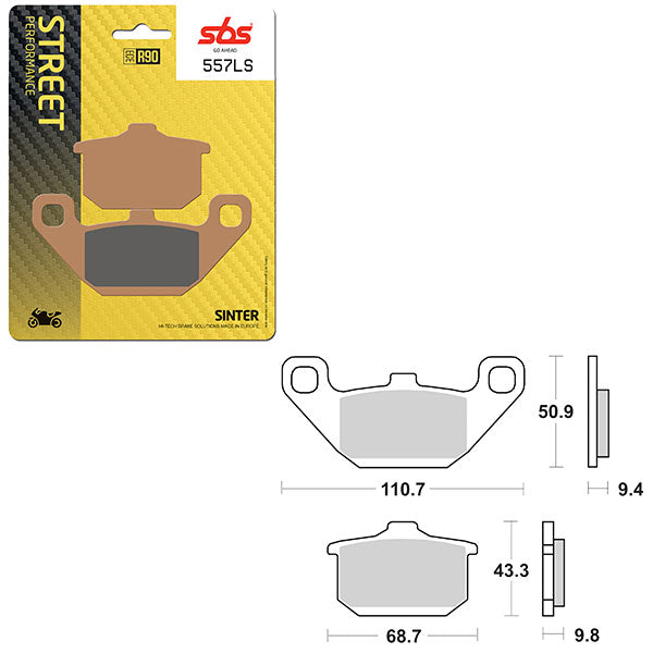 SBS PERFORMANCE LS SINTER BRAKE PAD (6260557100)