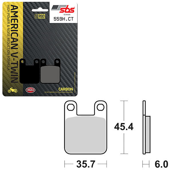 SBS HIGH POWER & NOISE REDUCTION CARBON BRAKE PAD (6510559100)