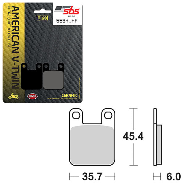 SBS HIGH POWER & NOISE REDUCTION CERAMIC BRAKE PAD (6490559100)