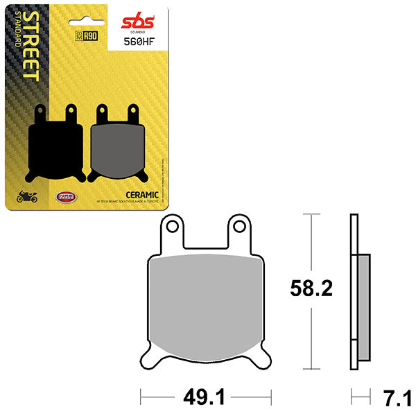 SBS ATV/UTV CERAMIC BRAKE PAD (6190560100)