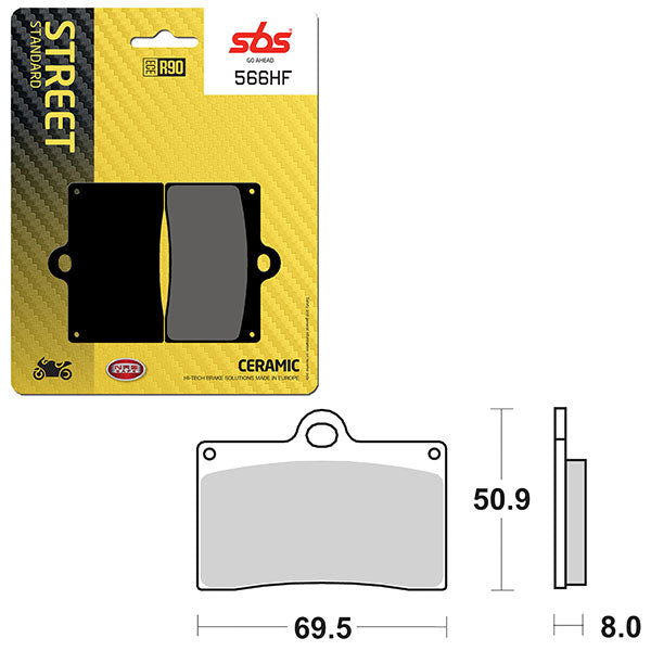 SBS ATV/UTV CERAMIC BRAKE PAD (6190566100)
