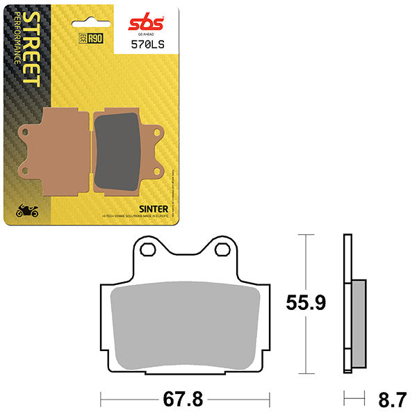 SBS PERFORMANCE LS SINTER BRAKE PAD (6260570100)