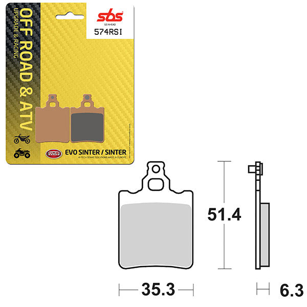 SBS EVO SINTER BRAKE PAD (6280574100)