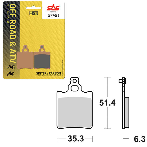 SBS ATV/UTV SINTER BRAKE PAD (6240574100)