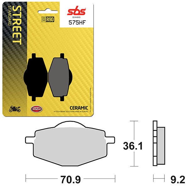 SBS ATV/UTV CERAMIC BRAKE PAD (6190575100)