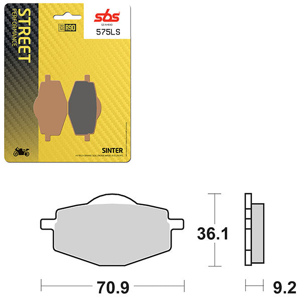 SBS PERFORMANCE LS SINTER BRAKE PAD (6260575100)