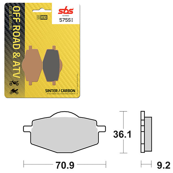 SBS ATV/UTV SINTER BRAKE PAD (6240575100)