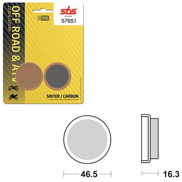 SBS ATV/UTV SINTER BRAKE PAD (6240576100)