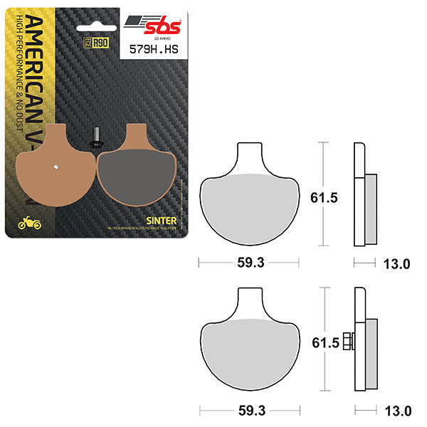 SBS HIGH PERFORMANCE & NO DUST SINTER BRAKE PAD (6550579100)