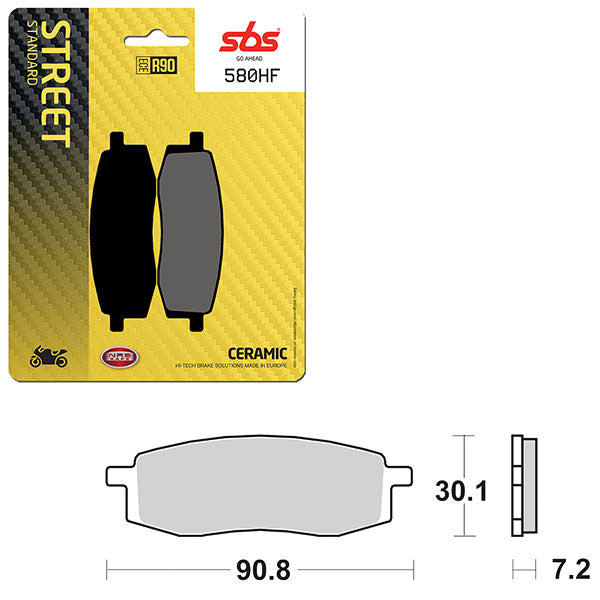 SBS ATV/UTV CERAMIC BRAKE PAD (6190580100)