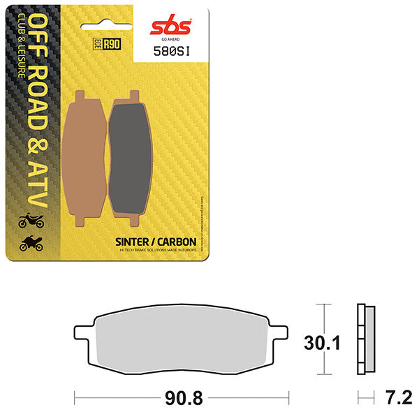 SBS ATV/UTV SINTER BRAKE PAD (6240580100)