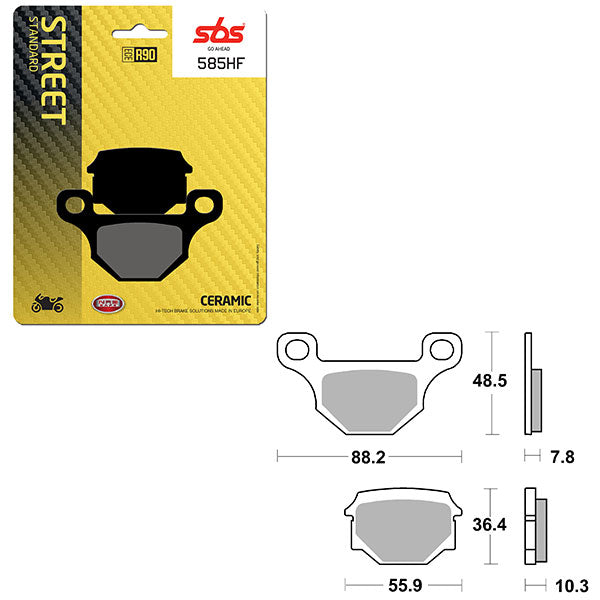 SBS ATV/UTV CERAMIC BRAKE PAD (6190585100)