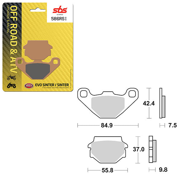 SBS EVO SINTER BRAKE PAD (6280586100)