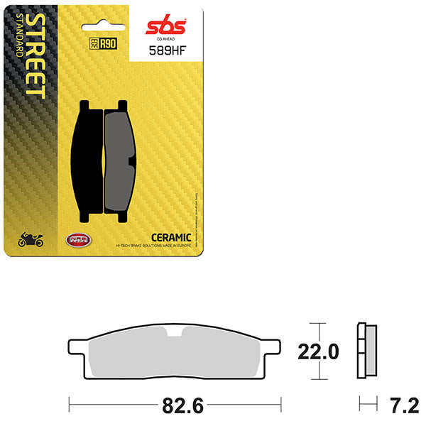 SBS ATV/UTV CERAMIC BRAKE PAD (6190589100)