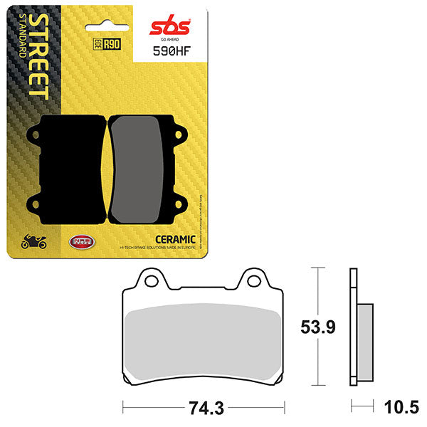 SBS ATV/UTV CERAMIC BRAKE PAD (6190590100)