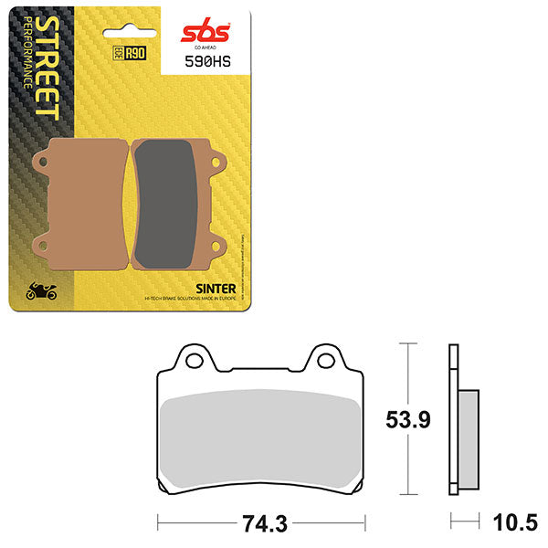 SBS PERFORMANCE HS SINTER BRAKE PAD (6250590100)