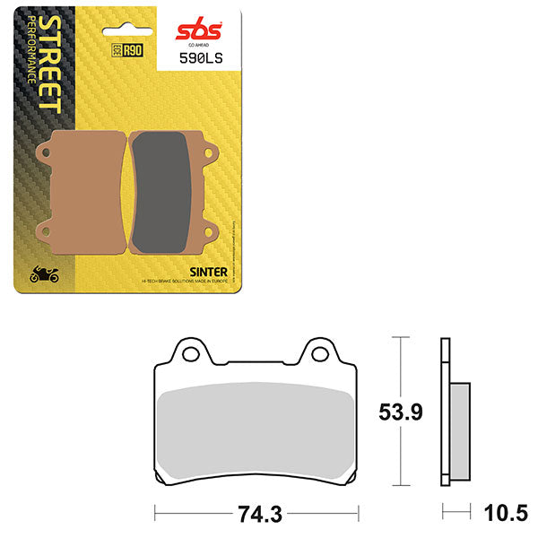 SBS PERFORMANCE LS SINTER BRAKE PAD (6260590100)