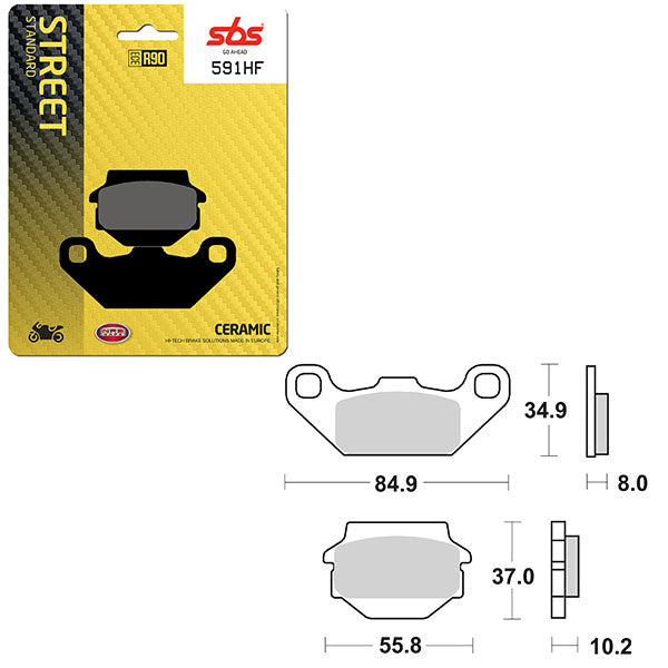 SBS ATV/UTV CERAMIC BRAKE PAD (6190591100)