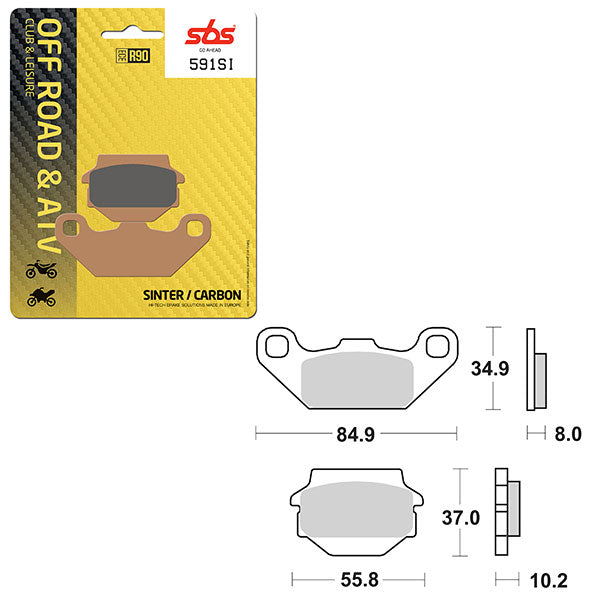 SBS ATV/UTV SINTER BRAKE PAD (6240591100)