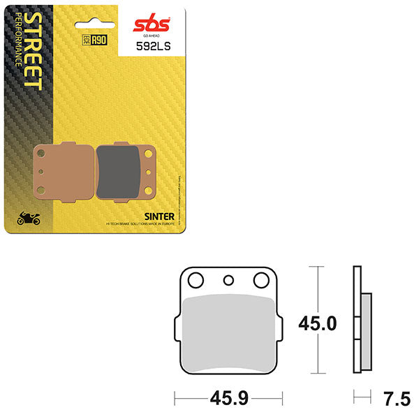 SBS PERFORMANCE LS SINTER BRAKE PAD (6260592100)
