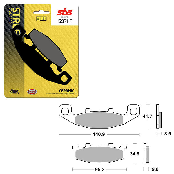 SBS ATV/UTV CERAMIC BRAKE PAD (6190597100)
