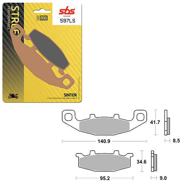 SBS PERFORMANCE LS SINTER BRAKE PAD (6260597100)