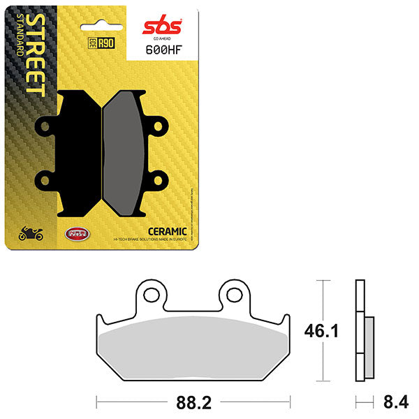 SBS ATV/UTV CERAMIC BRAKE PAD (6190600100)