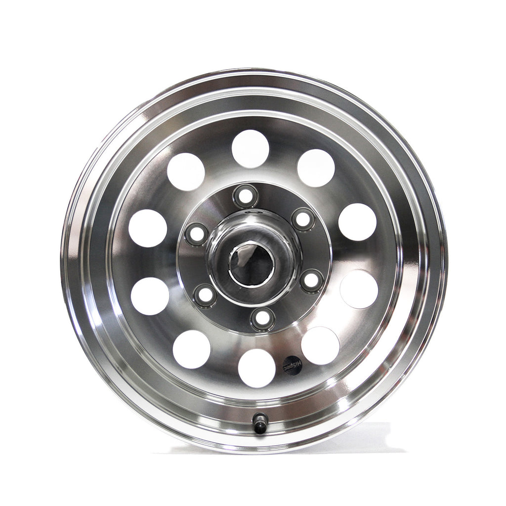 Jante 15" x 6" 6 trous 2830 lbs aluminium modulaire et centre de roue - RecreaShop