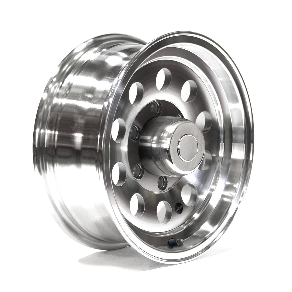 Jante 15" x 6" 6 trous 2830 lbs aluminium modulaire et centre de roue - RecreaShop
