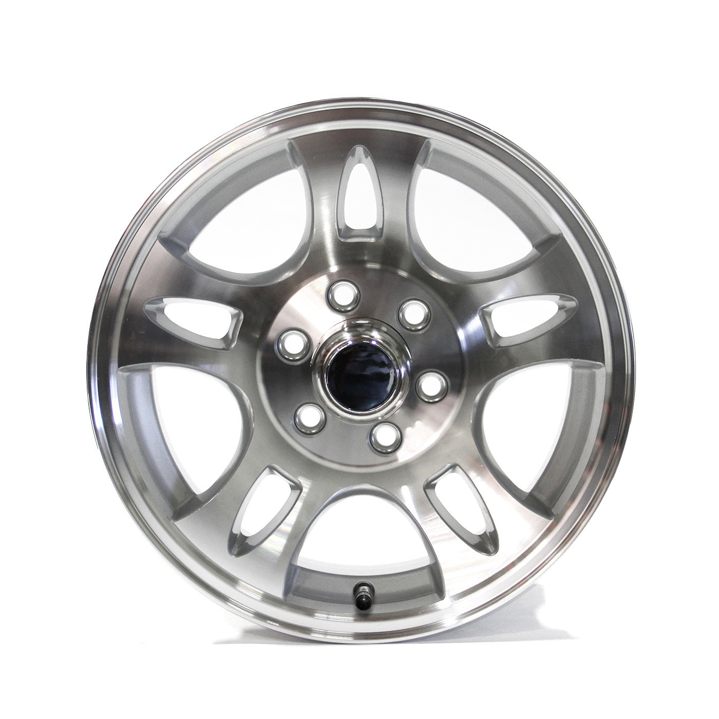 Jante 15" x 6" 6 trous 2830 lbs aluminium modèle-S5 et centre de roue - RecreaShop