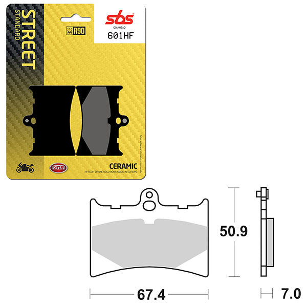 SBS ATV/UTV CERAMIC BRAKE PAD (6190601100)