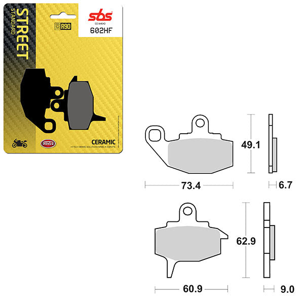 SBS ATV/UTV CERAMIC BRAKE PAD (6190602100)