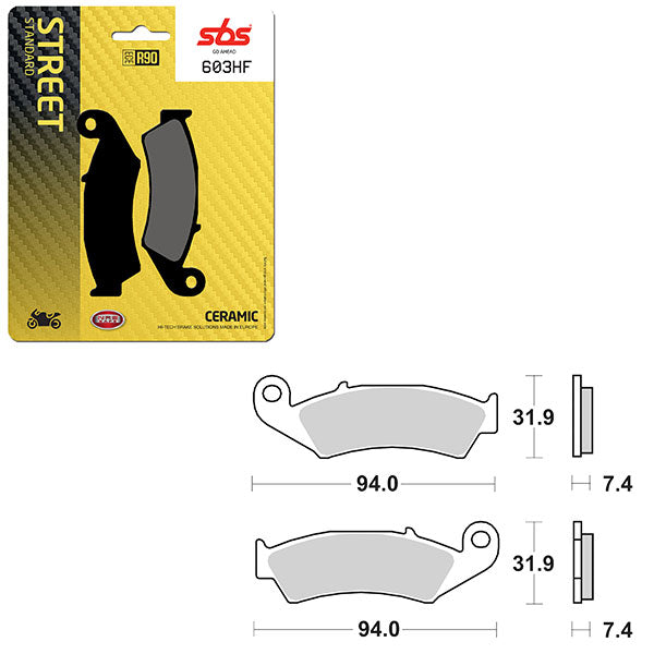 SBS ATV/UTV CERAMIC BRAKE PAD (6190603100)