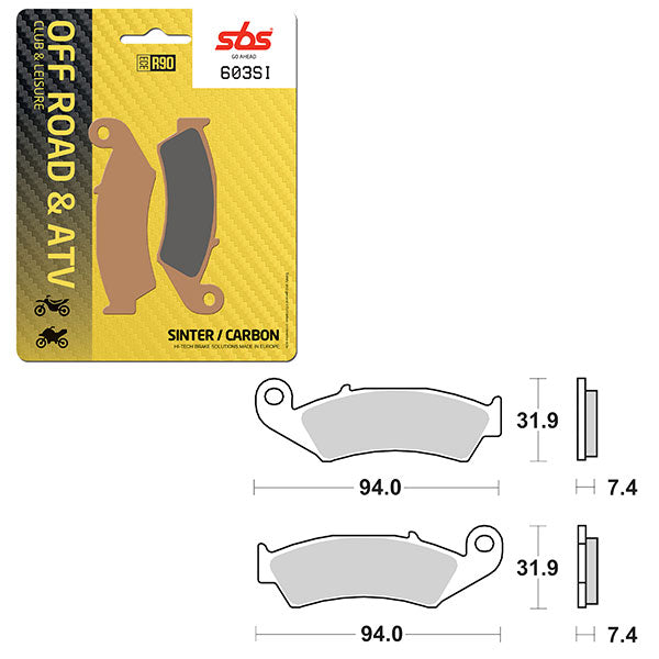 SBS ATV/UTV SINTER BRAKE PAD (6240603100)