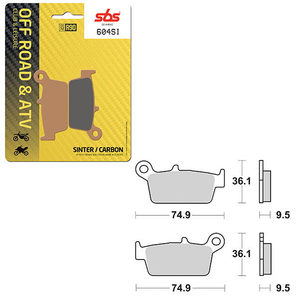 SBS ATV/UTV SINTER BRAKE PAD (6240604100)