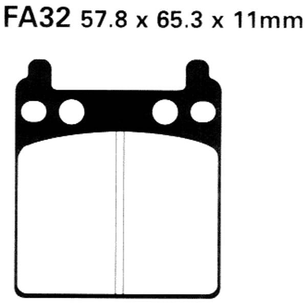 ROCK HARD SEMI-METALLIC BRAKE PAD (MC-05140)