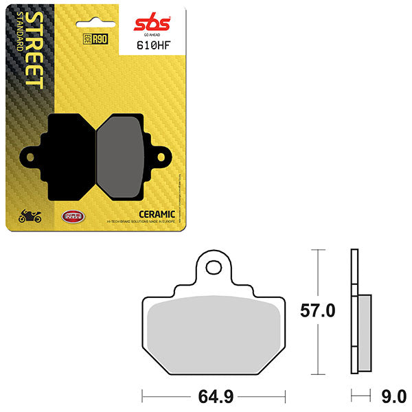 SBS ATV/UTV CERAMIC BRAKE PAD (6190610100)