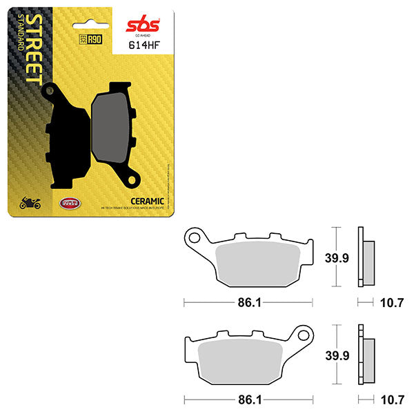 SBS ATV/UTV CERAMIC BRAKE PAD (6190614100)