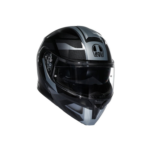 AGV Casque modulaire Streetmodular Ledro Noir mat, Gris - RecreaShop