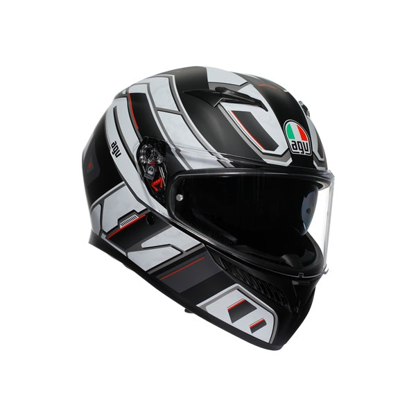 AGV Casque intégral K3 Rivia - Été Noir mat, Blanc - RecreaShop