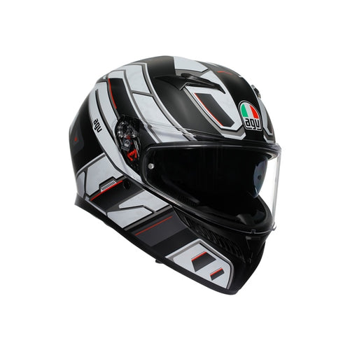 AGV Casque intégral K3 Rivia - Été Noir mat, Blanc - RecreaShop