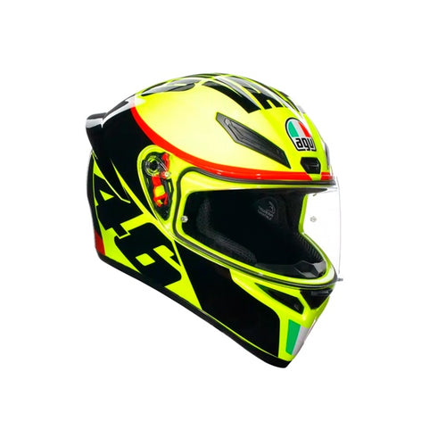 AGV Casque intégral K1 S Grazie Vale - Été Jaune, Noir, Rouge - RecreaShop