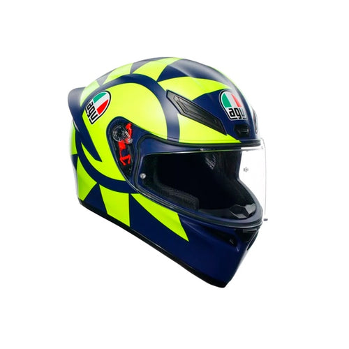 AGV Casque intégral K1 S Soleluna 2018 - Été Jaune, Bleu - RecreaShop