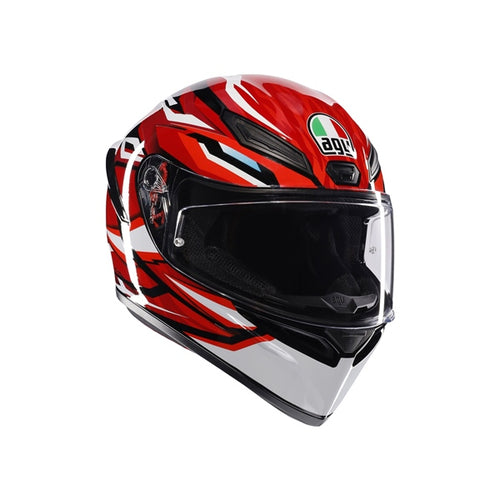 AGV Casque intégral K1 S Lion - Été Noir, Rouge, Blanc - RecreaShop