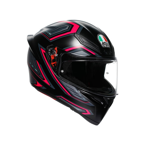 AGV Casque intégral K1 S Sling - Été Noir mat, Rose - RecreaShop