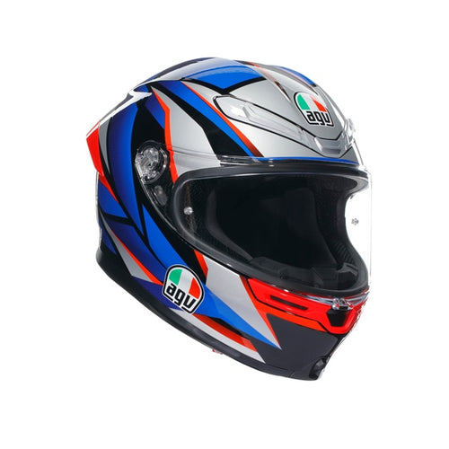 AGV Casque intégral K6 S Slashcut - Été Noir, Bleu, Rouge - RecreaShop