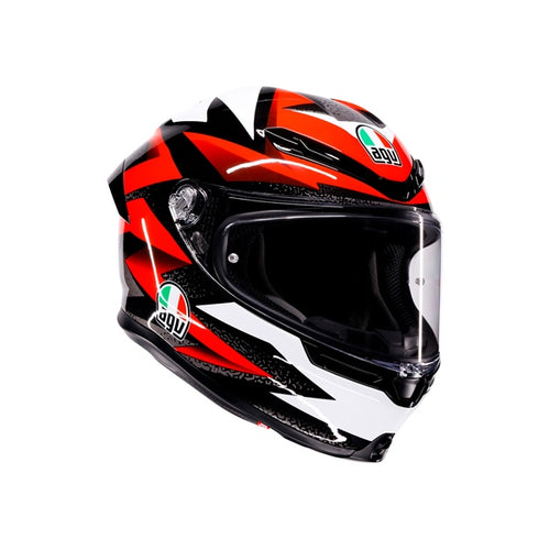 AGV Casque intégral K6 S Braven - Été Noir, Rouge, Blanc - RecreaShop